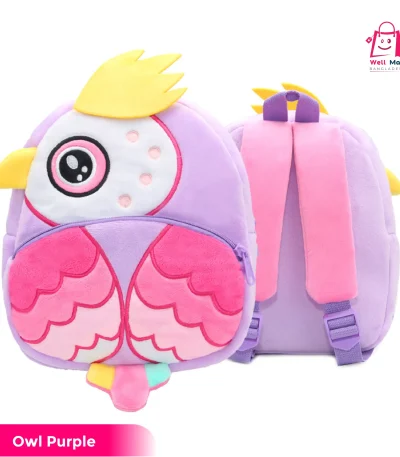Owl Purple Face Baby Bagpack